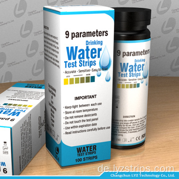 9 Parameter Trinkwasser Teststreifen Teststreifen